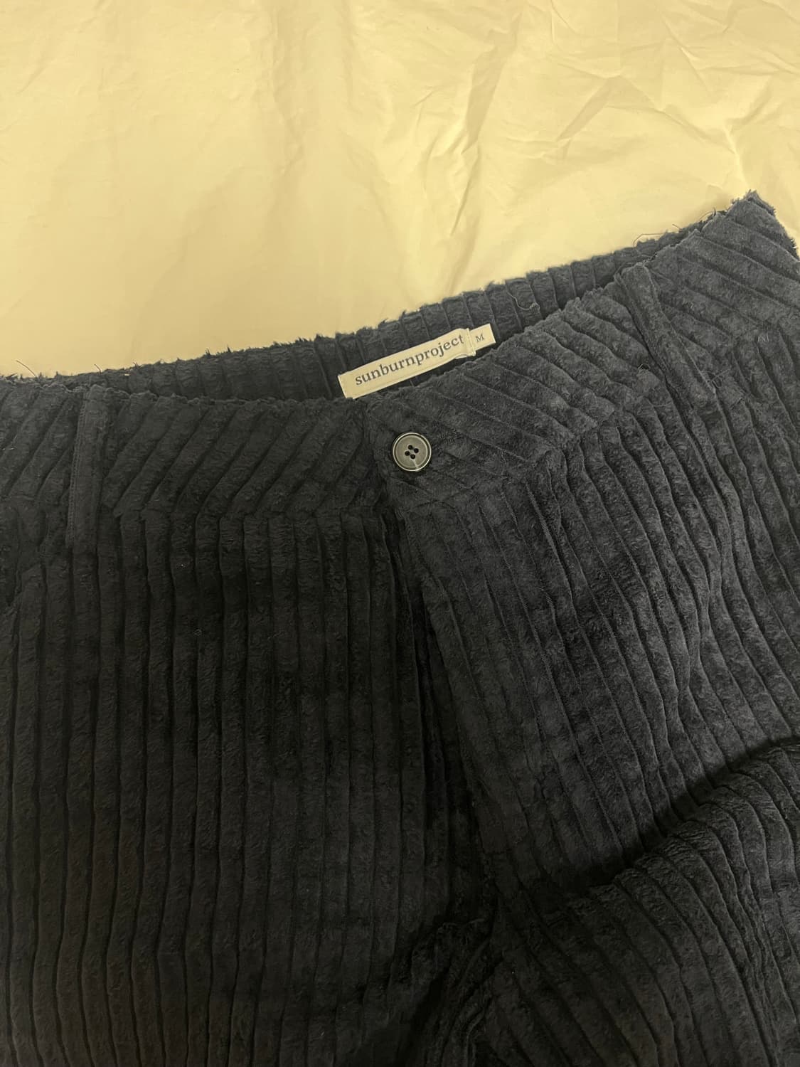 썬번프로젝트 코듀로이 네이비 팬츠 상품이미지2