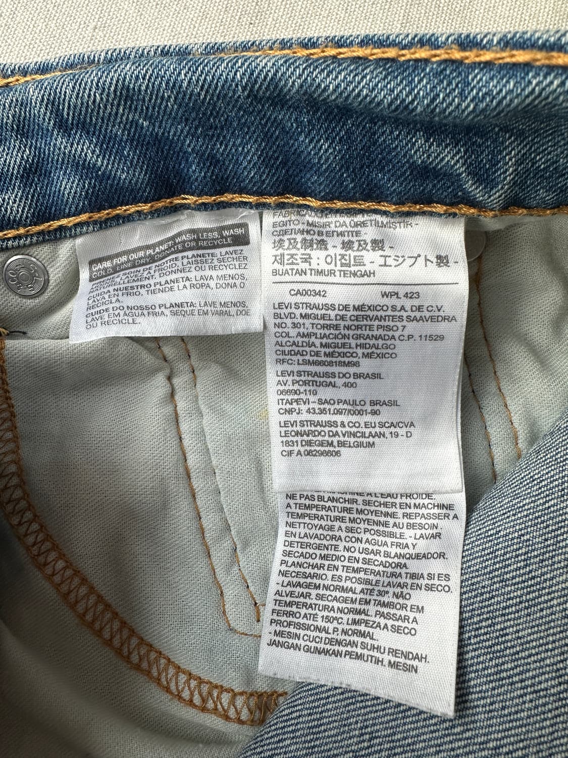 리바이스 505 레귤러 스트레이트핏 데님팬츠 32 상품이미지7