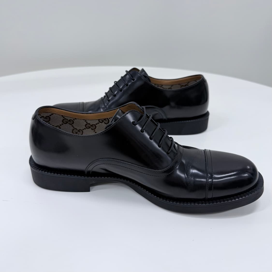[S급/270] 구찌 레이스업 슈즈 구두 블랙 상품이미지5