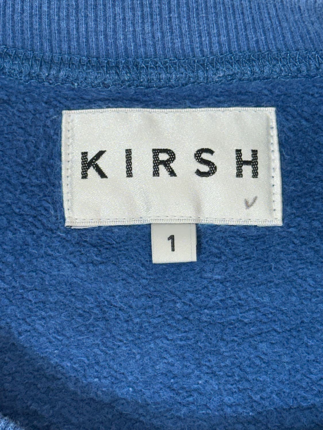 키르시 블루 체리 로고 자수 오버핏 맨투맨  상품이미지6