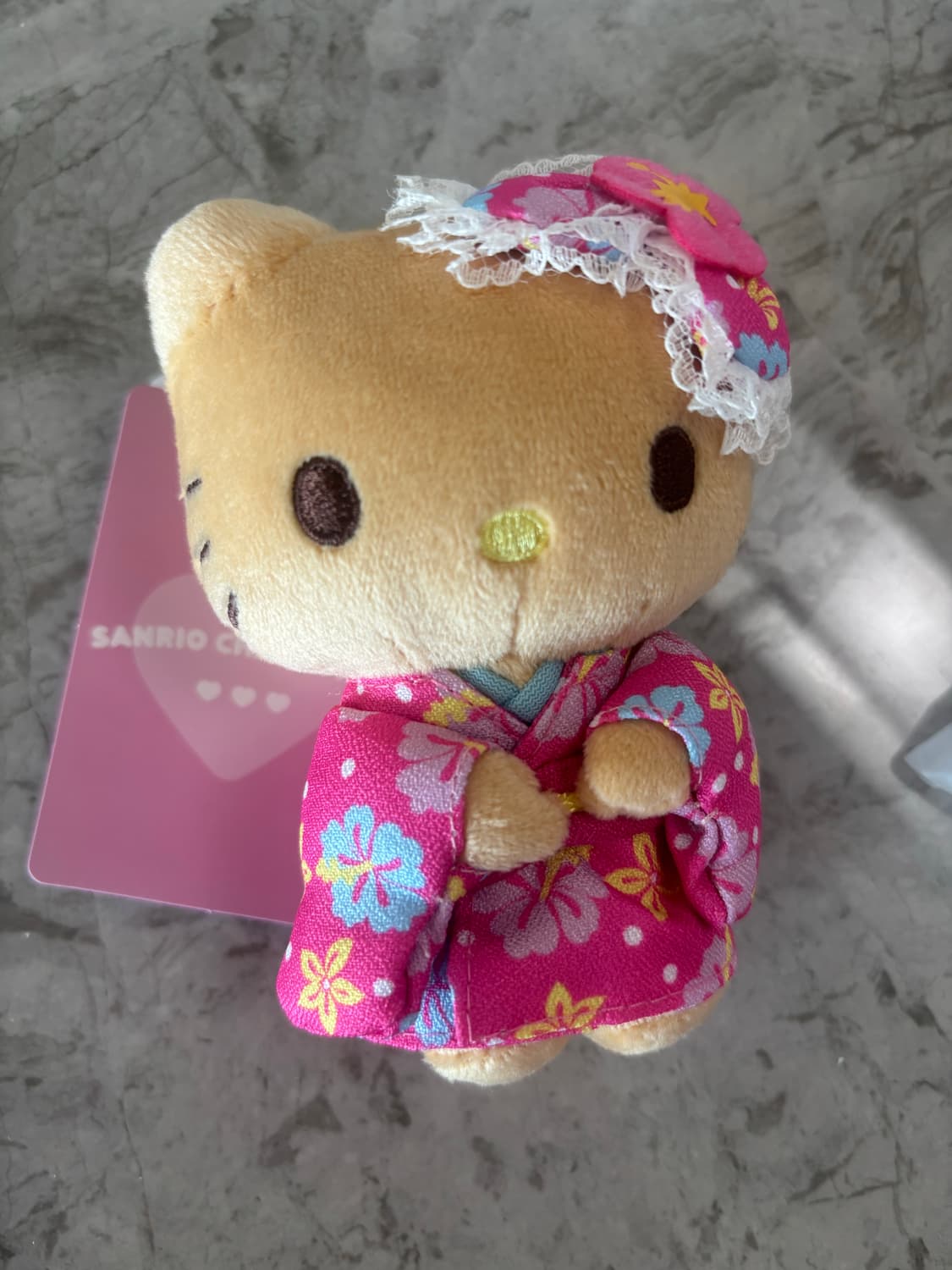 산리오 태닝키티 사쿠라 기모노 키티 인형키링 상품이미지1