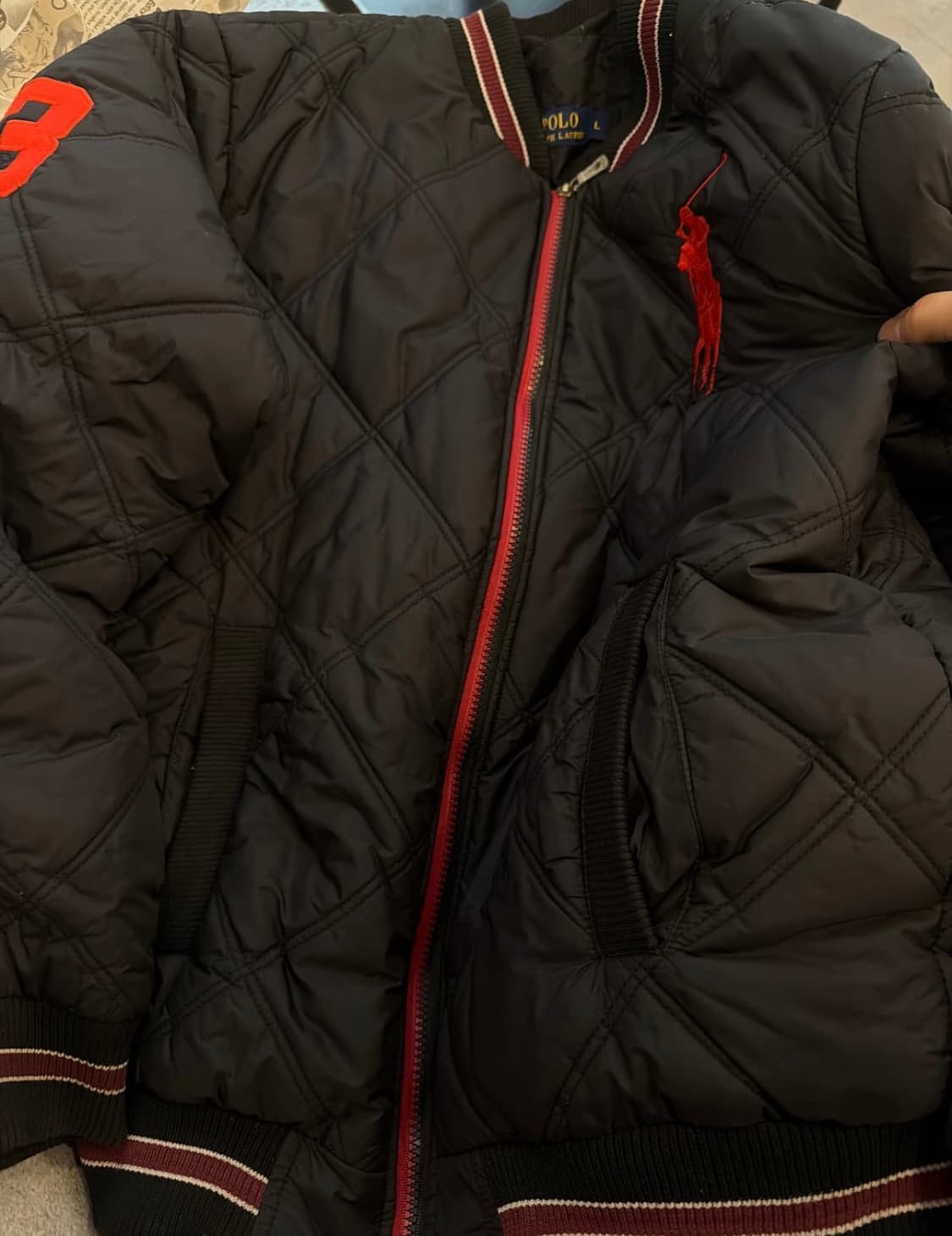 폴로 빅포니 퀄팅 자켓 상품이미지2