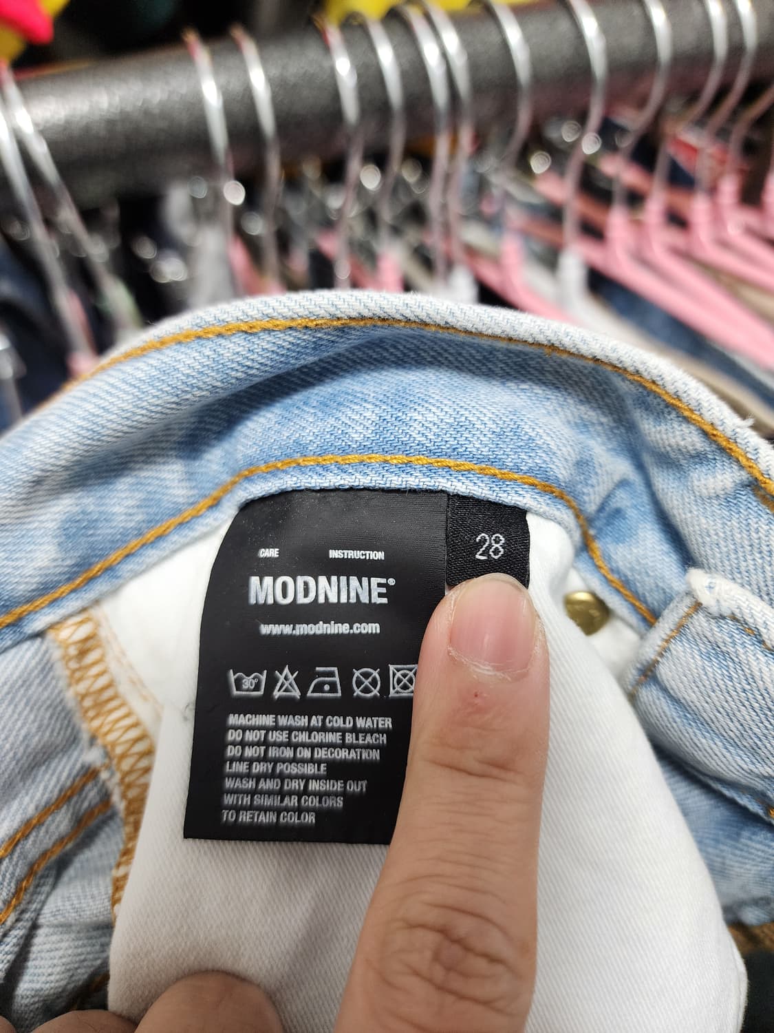 모드나인 MOD.9 연청 바지 상품이미지3