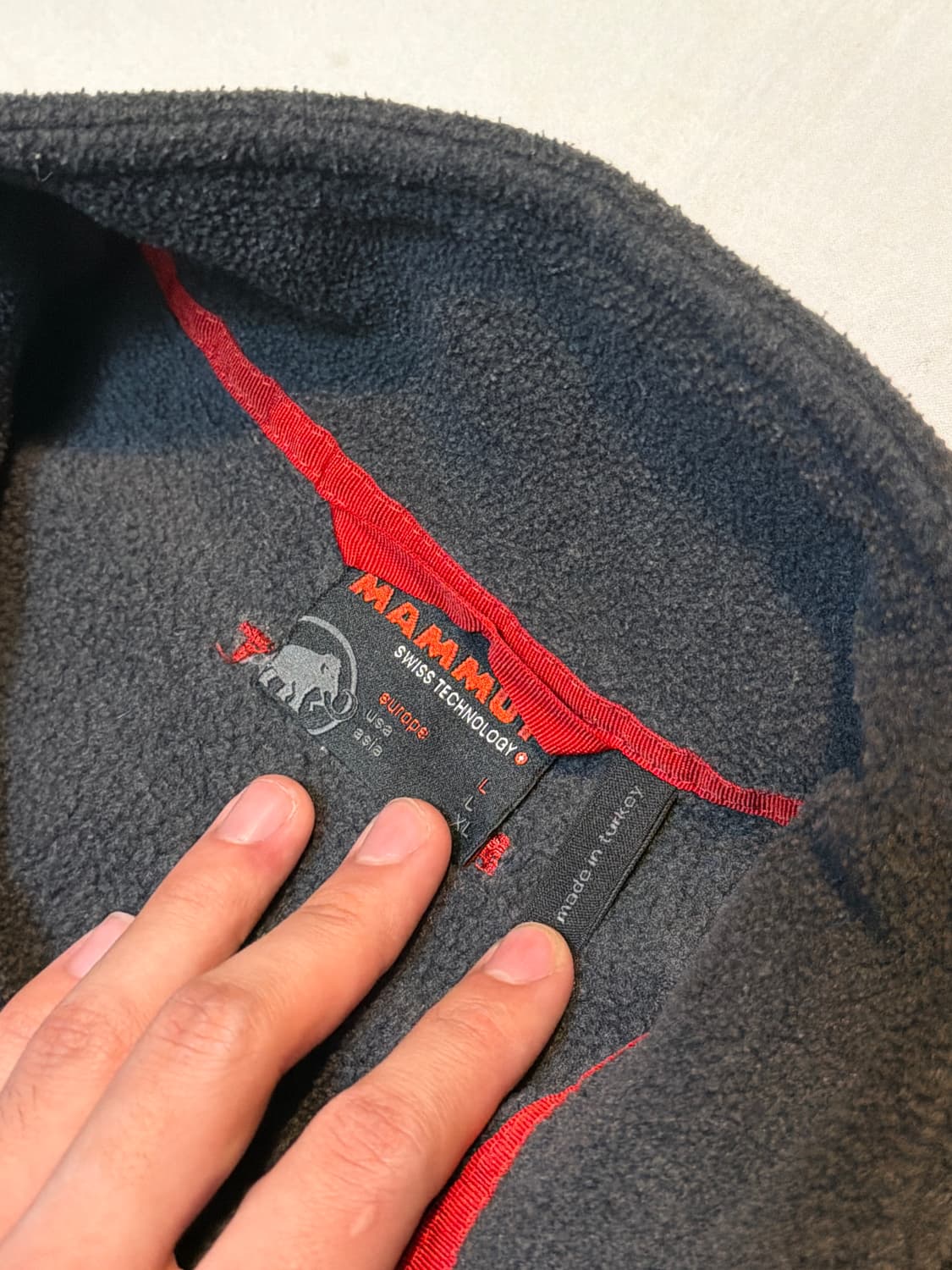 마무트 폴라텍 플리스 집업 자켓 딥 차콜 블랙 상품이미지6