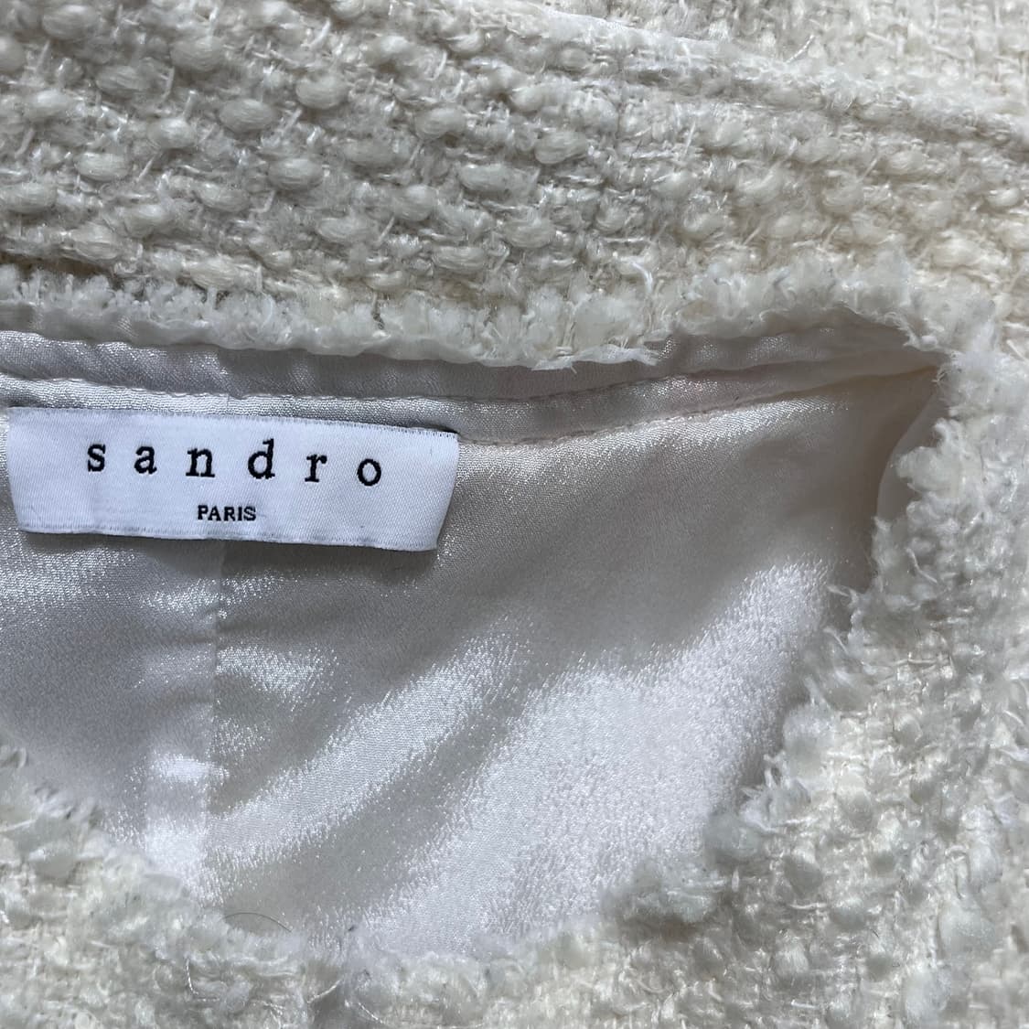 산드로(SANDRO) 트위드 플리츠 원피스 상품이미지7