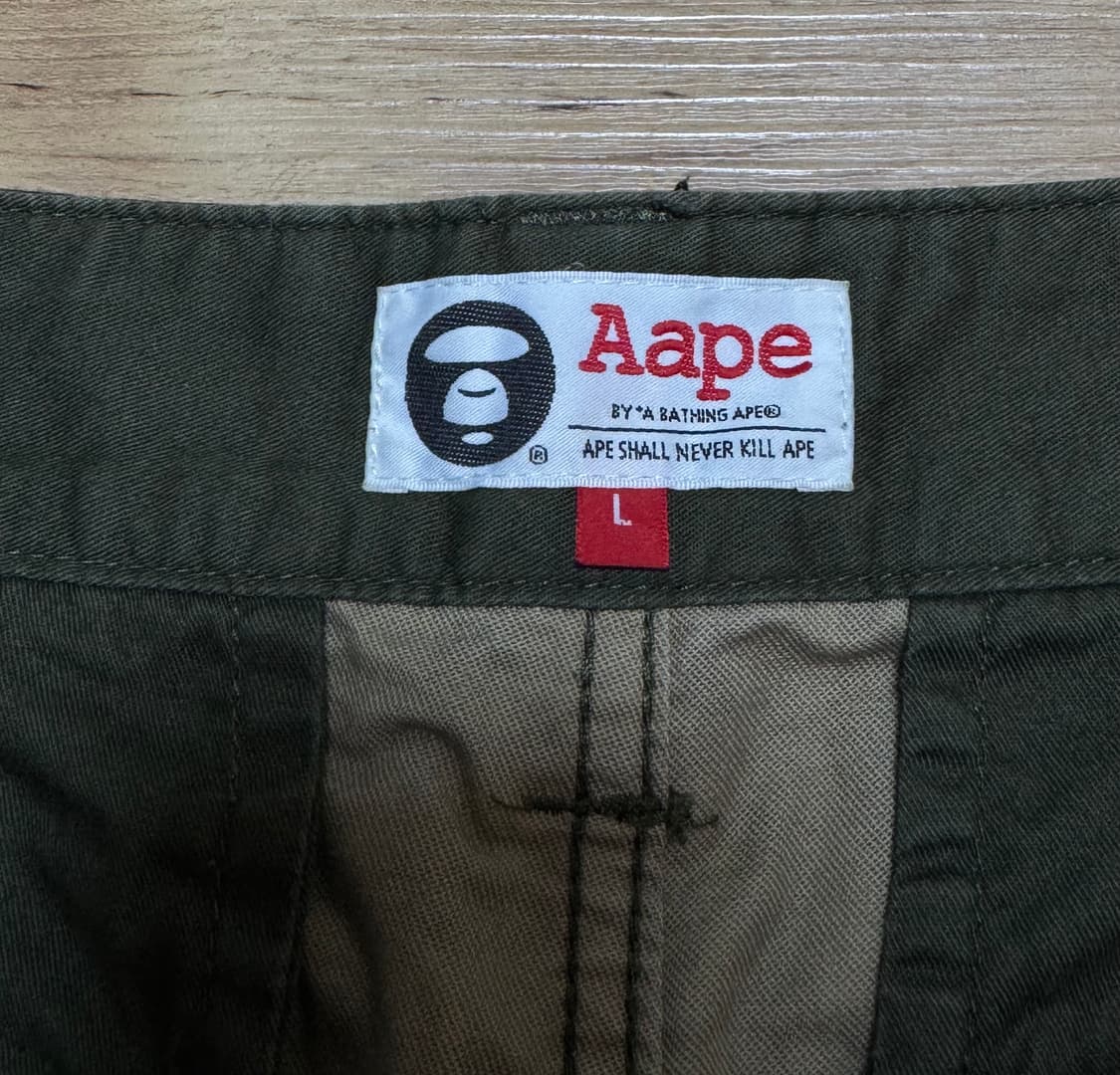 (L)Aape 에이프 밀리터리 카모 카고 쇼츠 반바지 상품이미지6