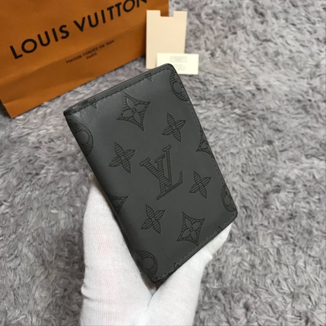 {클로젯}[풀구성]루이비통 쉐도우 오거나이저 앤트러사이트 그레이 카드지갑 상품이미지2