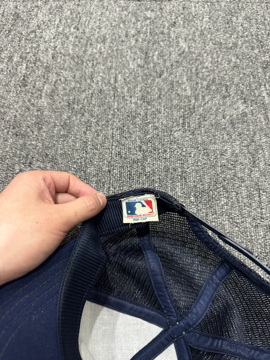 80s USA 뉴욕양키스 네이비 트러커 캡 상품이미지8