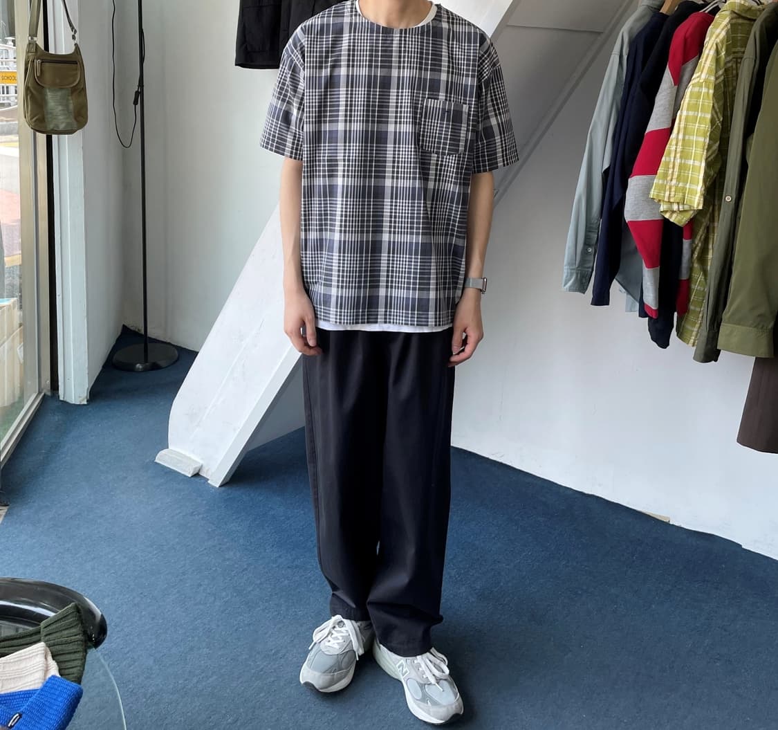 Check half pullover shirt[new] 상품이미지4