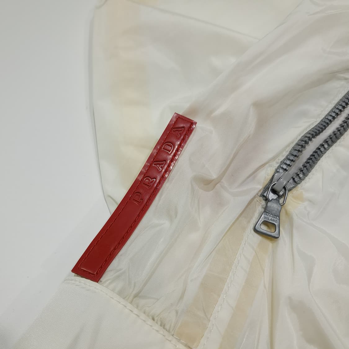 CL324 L 프라다 90s 이태리판 나일론 분리형 자켓 아우터 상품이미지7