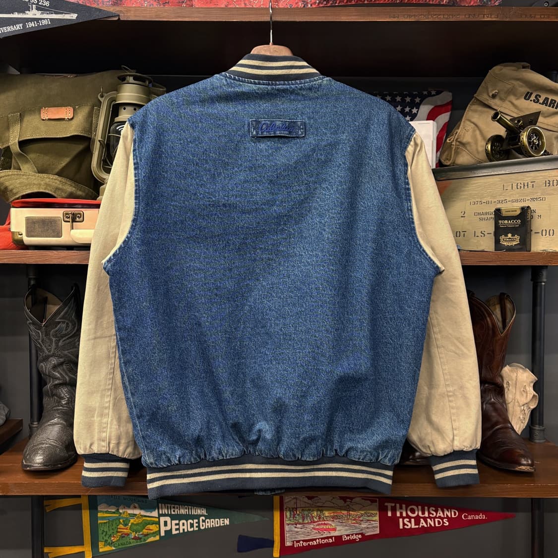 90s Cabla's FFA 빅패치 데님 코튼 바시티 자켓 N525 상품이미지2