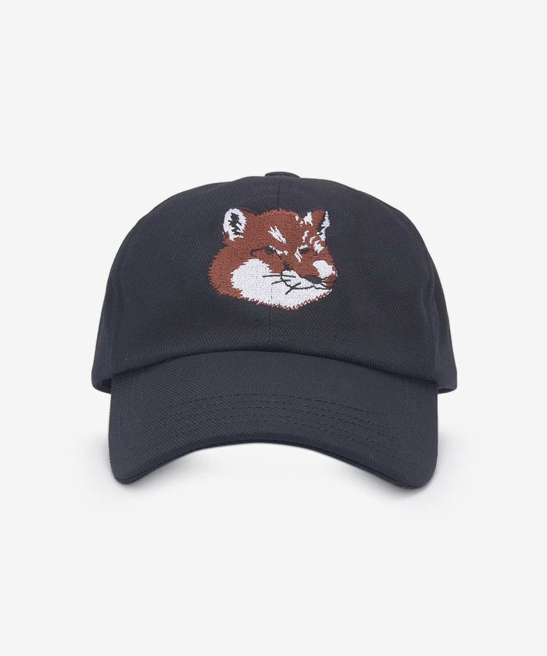 메종 키츠네 Maison Kitsuné 라지 폭스 헤드 볼캡 네이비 OS 상품이미지5