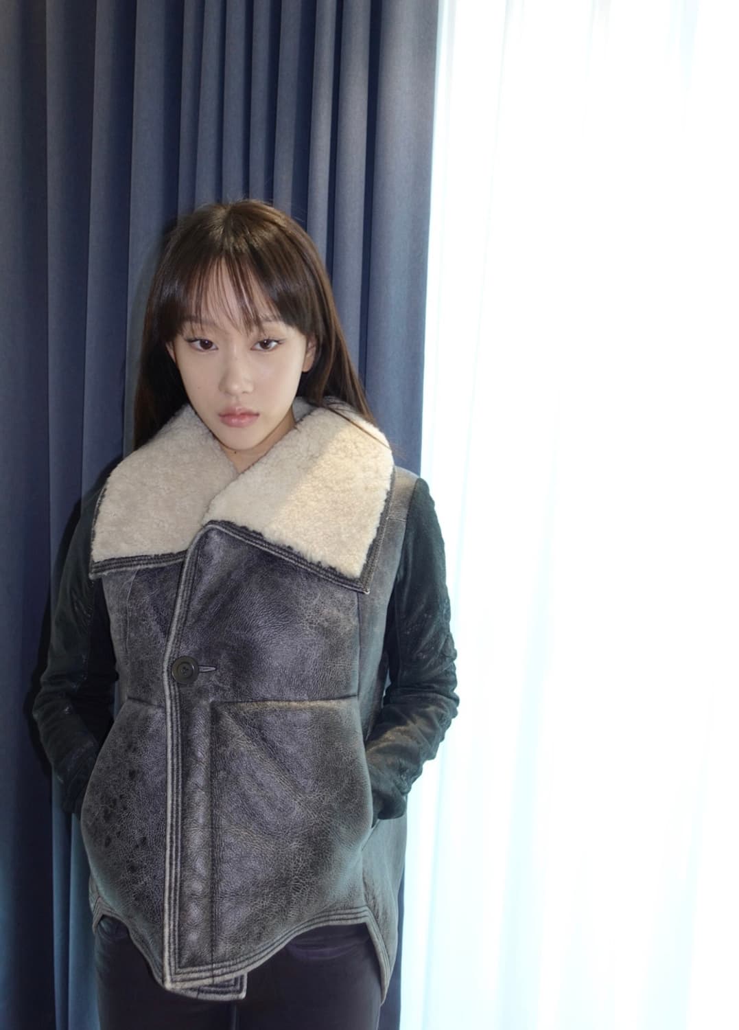 릭오웬스 무스탕 가죽 자켓 상품이미지1