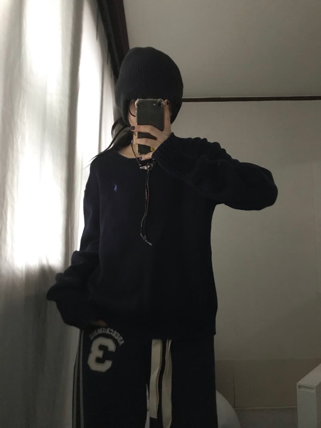 폴로 네이비 니트 상품이미지2