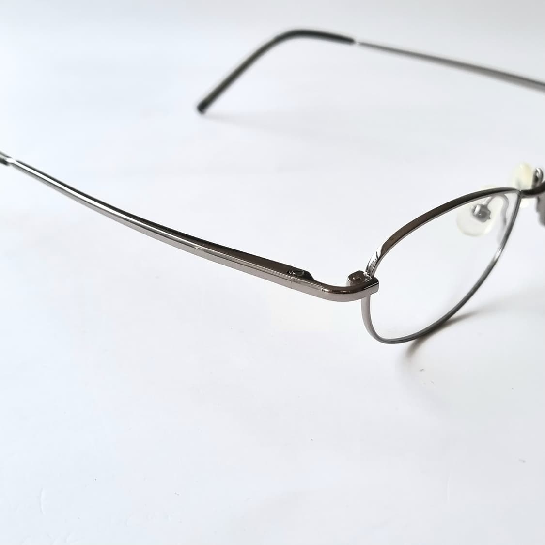 데드스탁 지적인 무드 Y2K 긱시크 슬림 타원형 메탈 안경테 668 상품이미지6
