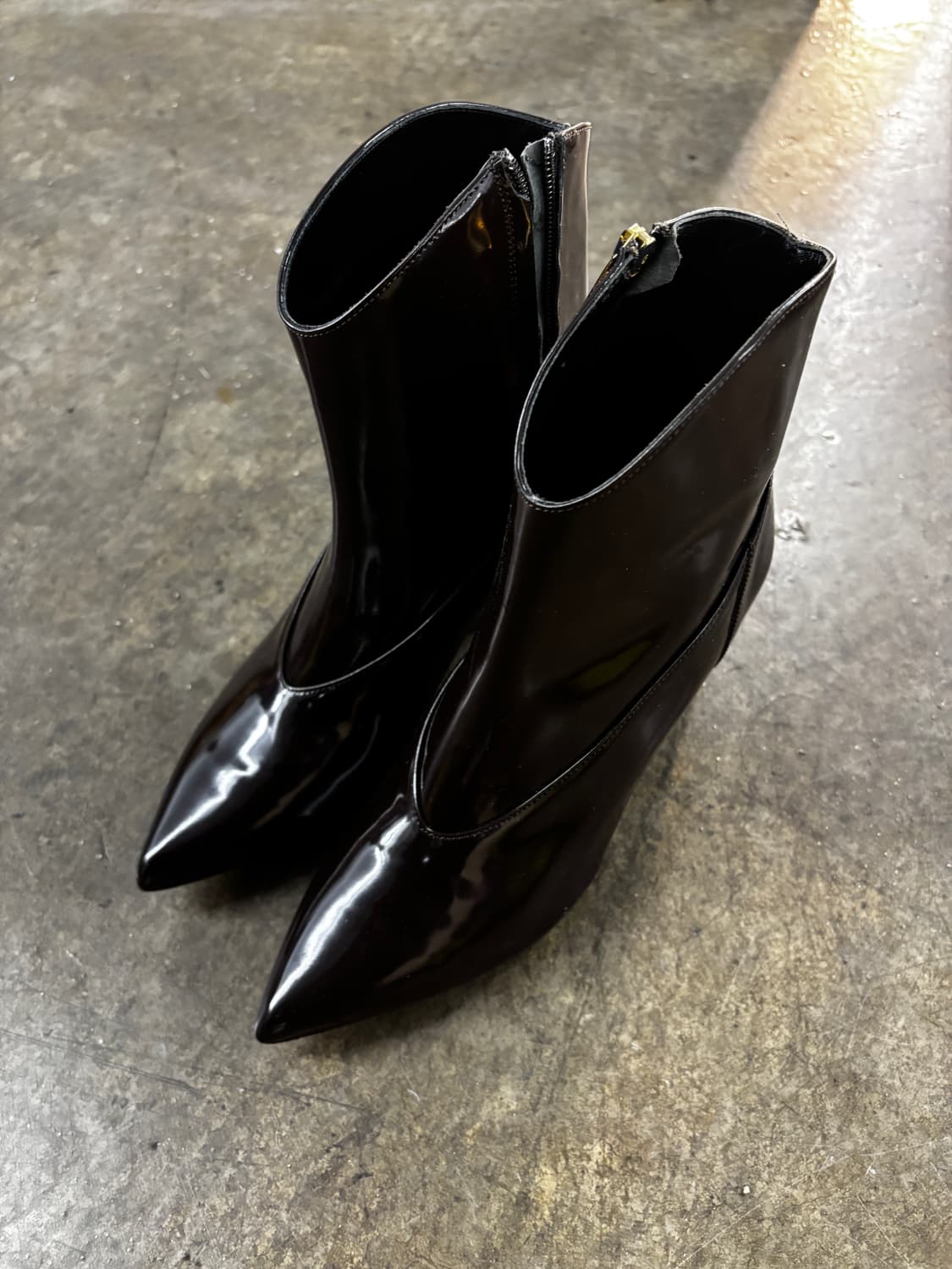 Tibi 브라운 레더 앵클 부츠 37(한국사이즈235~240) 상품이미지3