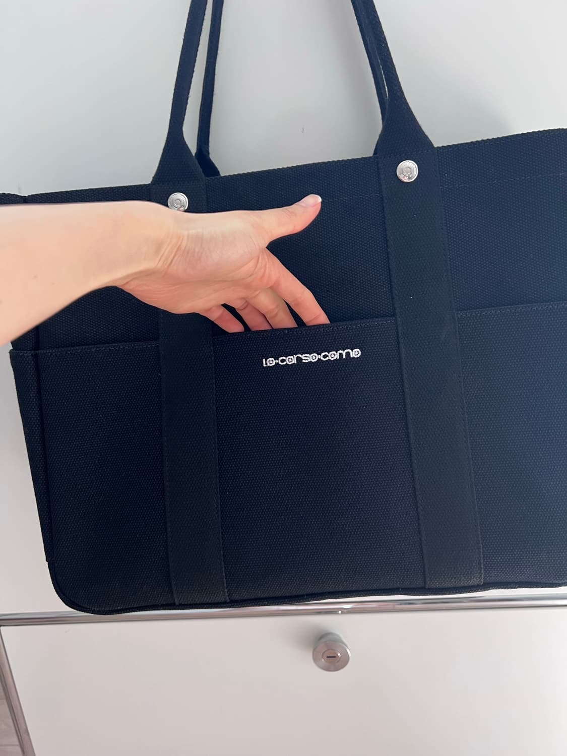 10꼬르소꼬모 캔버스 빅백 상품이미지3