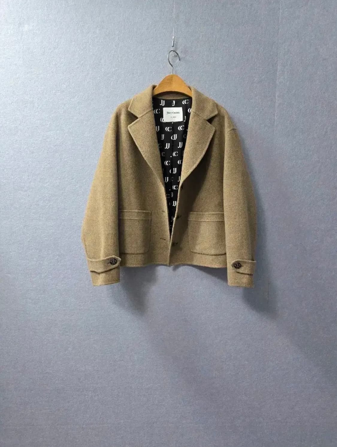 쥬시꾸뛰르 캐시미어 블렌드 핸드메이드 숏코트 자켓 상품이미지2