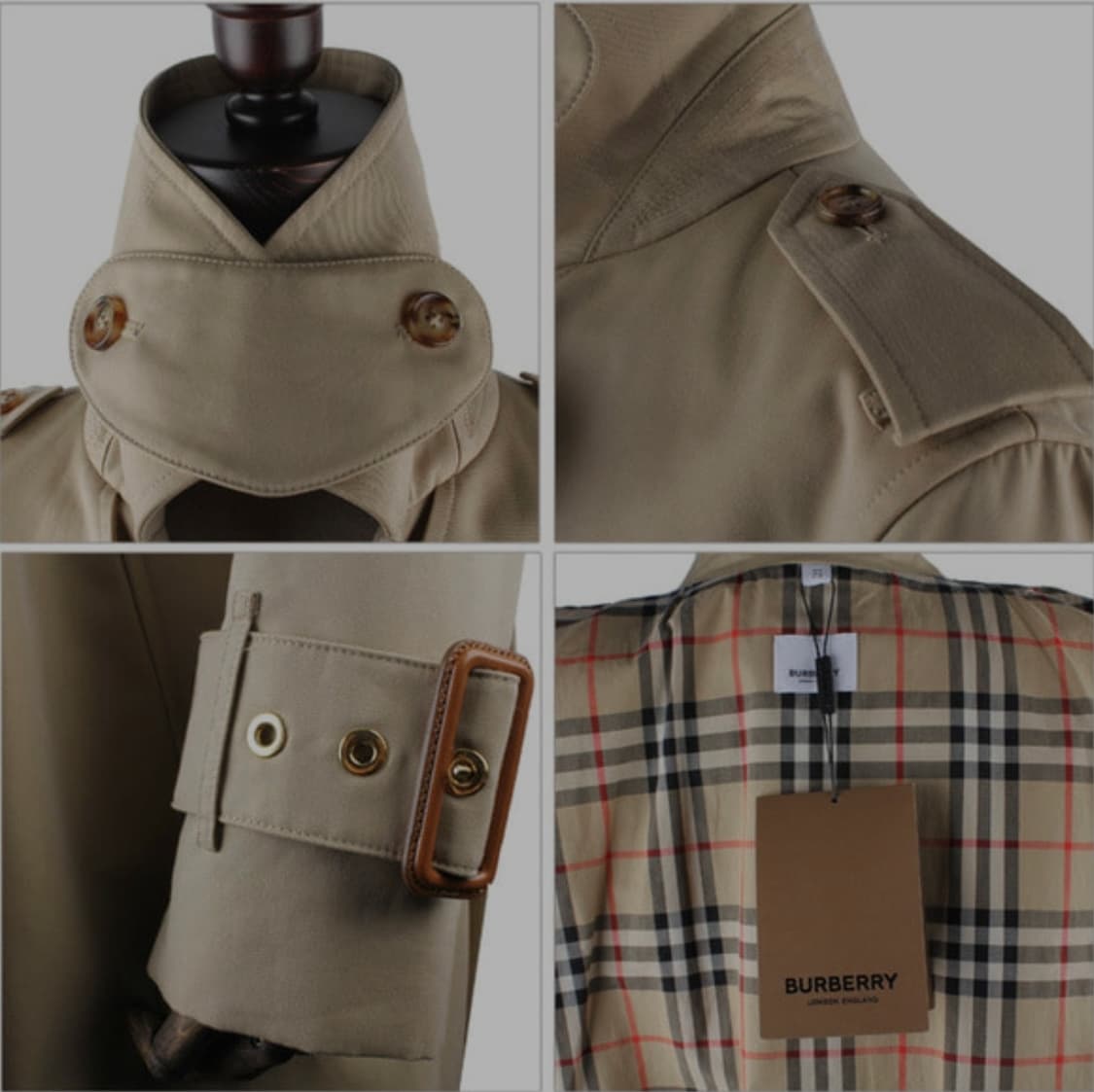 버버리 이즐링턴 허니 컬러  트렌치코트 새상품 42eu사이즈  판매해요 상품이미지4