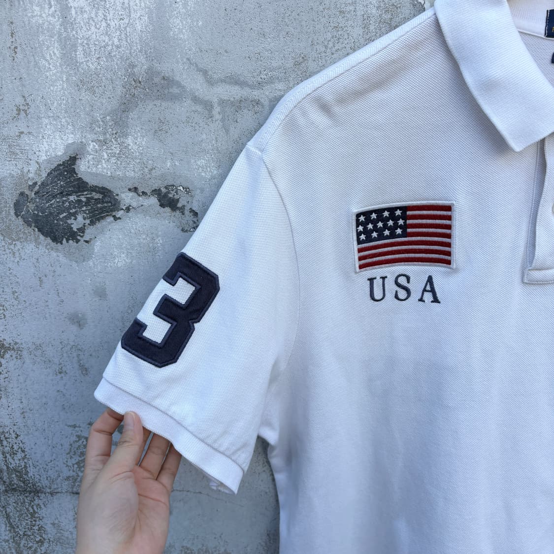Polo 폴로 빅포니 USA 성조기 반팔 카라티 상품이미지4