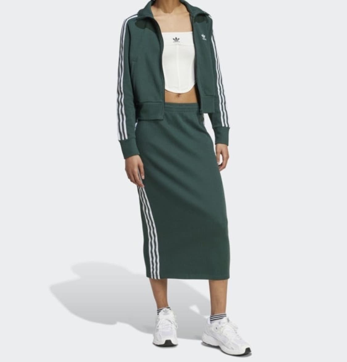 [XS] 아디다스 파이어버드 니트 스커트 그린 상품이미지1