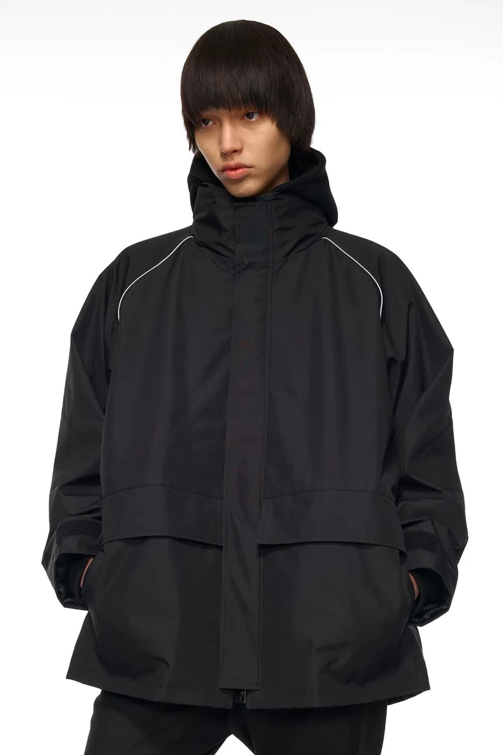 MNGU 오버사이즈드 쉘파카 블랙 L 상품이미지1