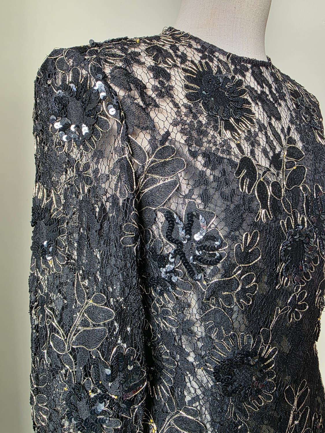 시퀸 시스루 레이스 원피스 상품이미지3