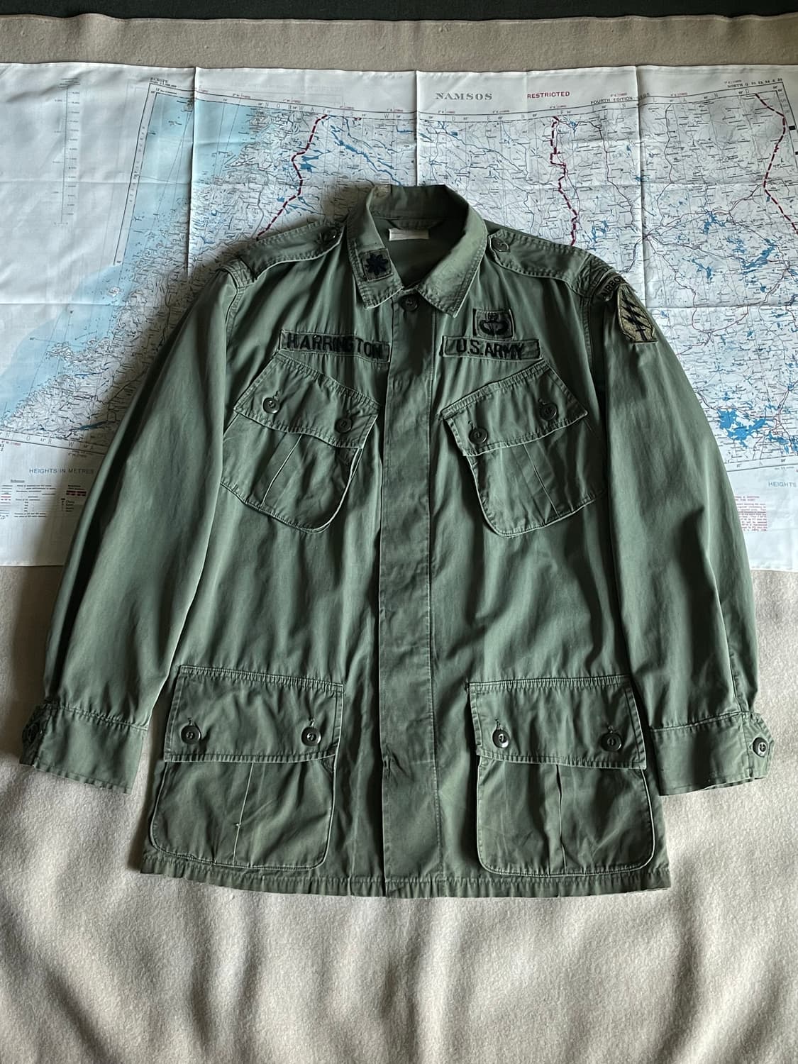 60s US ARMY Jungle Fatigue Jacket 1st 상품이미지1