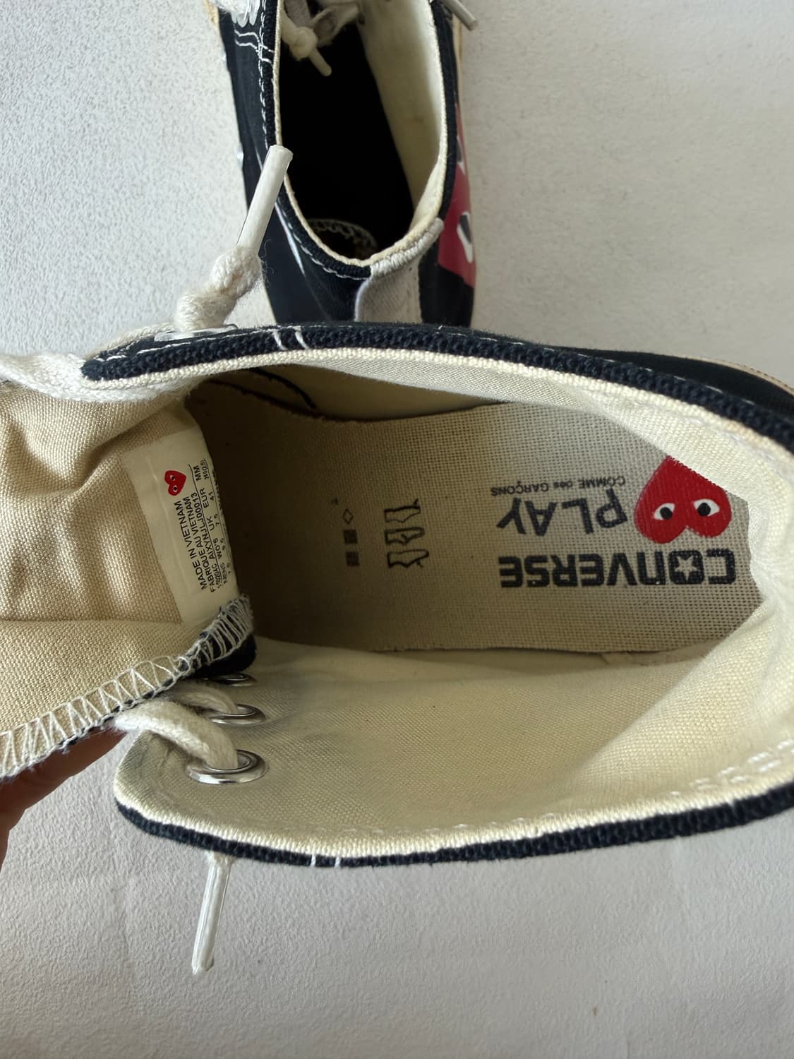 [260]컨버스X꼼데가르송 척테일러 하이 상품이미지9