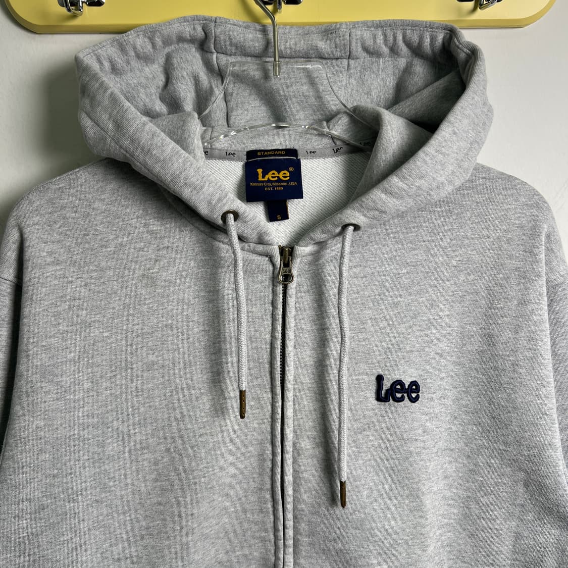 Lee 리 그레이 후드집업 S 상품이미지4