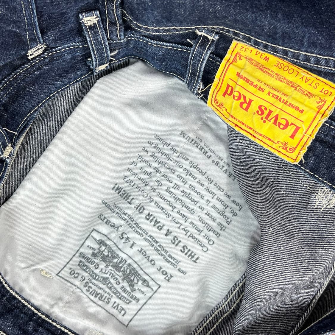 리바이스 엔지니어드 레드 데님팬츠 상품이미지8