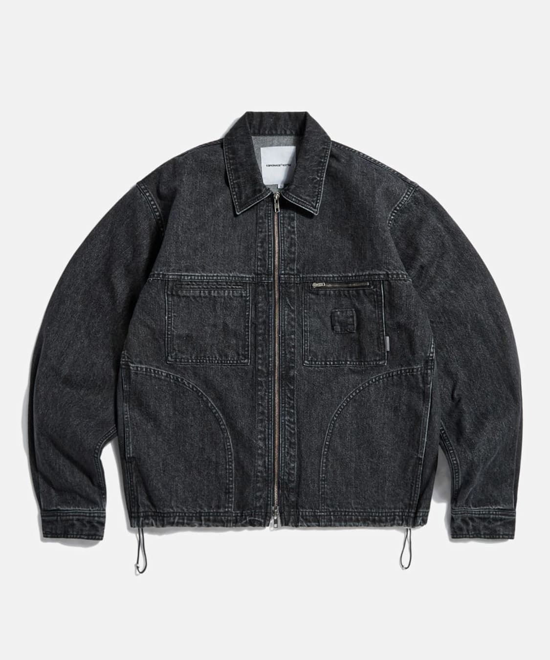에스피오나지 데님 흑청 트러커 자켓 블랙 M 상품이미지1