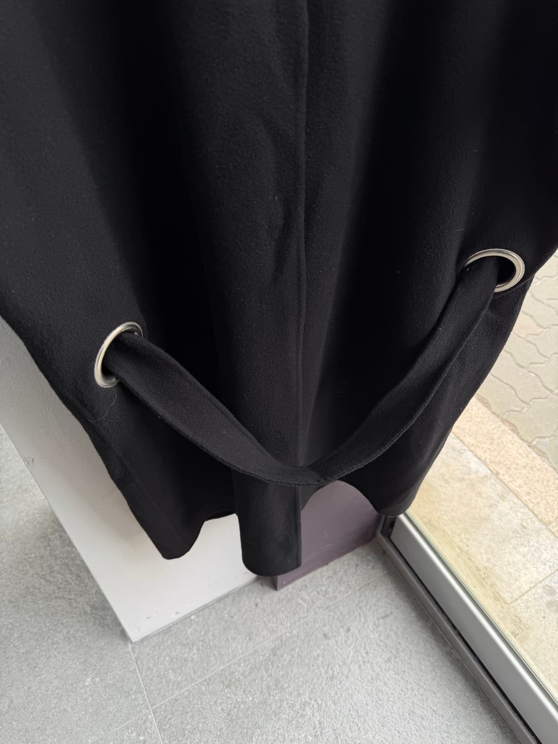 100~105/ 시스템옴므 핸드메이드 캐시미어 블렌딩 링 디테일 코트 상품이미지9