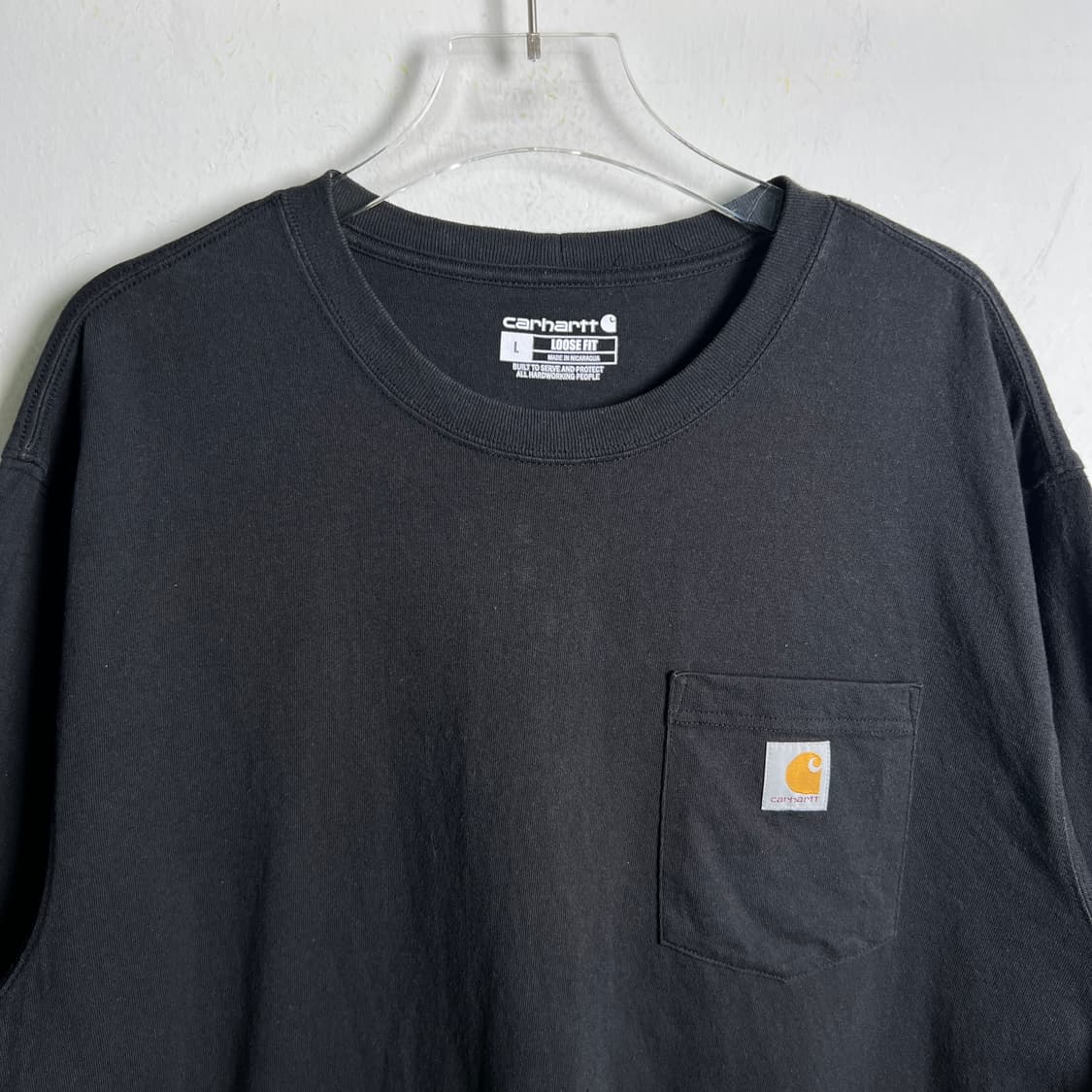 Carhartt 칼하트 블랙 포켓 반팔 티셔츠 L 상품이미지4