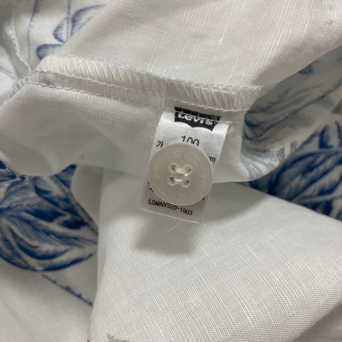 리바이스 야자수 패턴 하와이안 하프 셔츠 상품이미지5