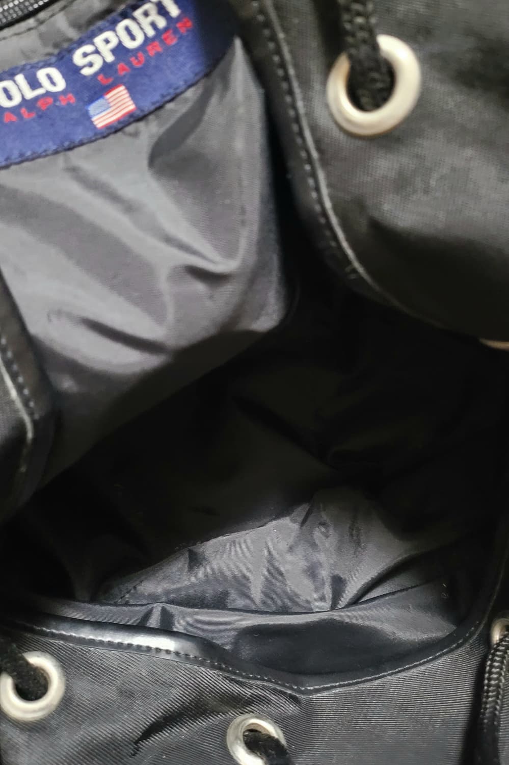 폴로 랄프로렌(폴로 스포츠 라인) 블랙 레터링 백팩 상품이미지8