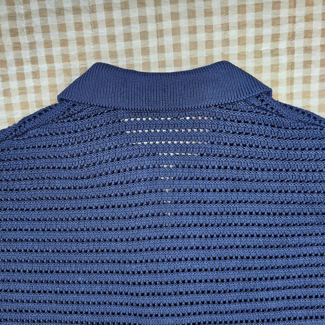 COS 코스 펀칭 니트 카라티 남자100 상품이미지6