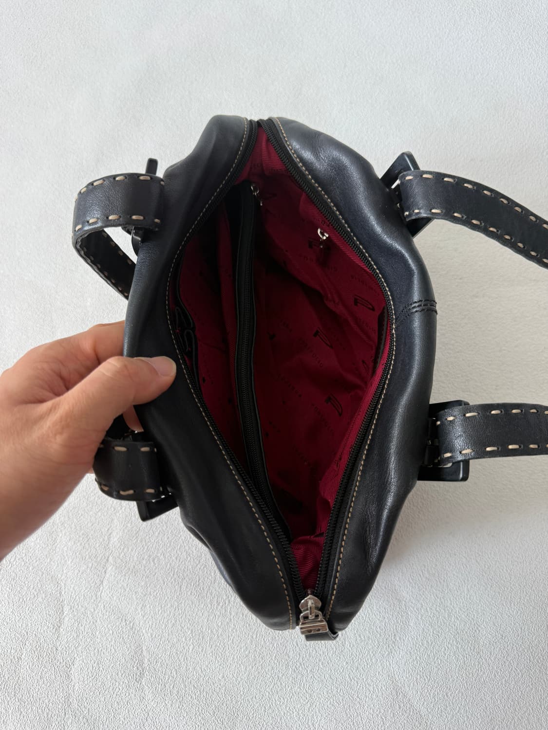 Pre owned 레더 토트백 상품이미지8