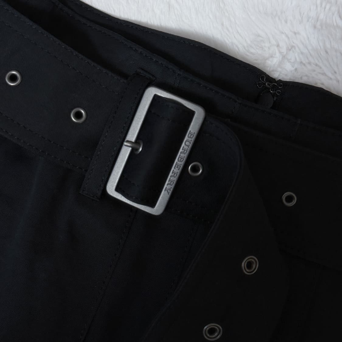 Burberry 버버리 런던 나나깔 고스 펑크 플리츠 벨트 스커트 ≽^• 상품이미지5