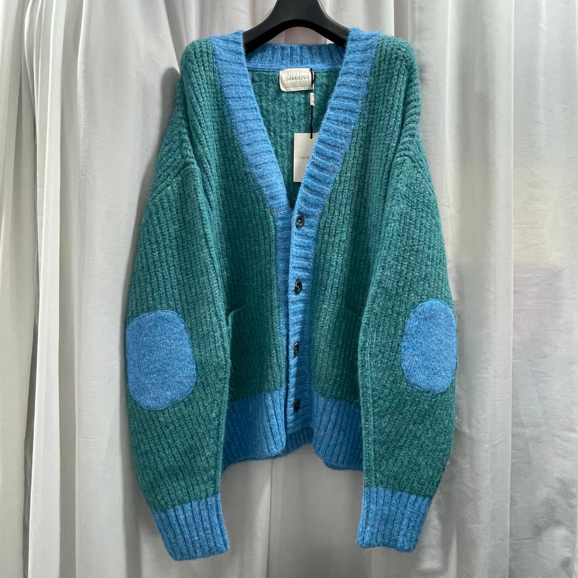 우마뭉/ 모헤어 컬러블록 가디건/ L 상품이미지6