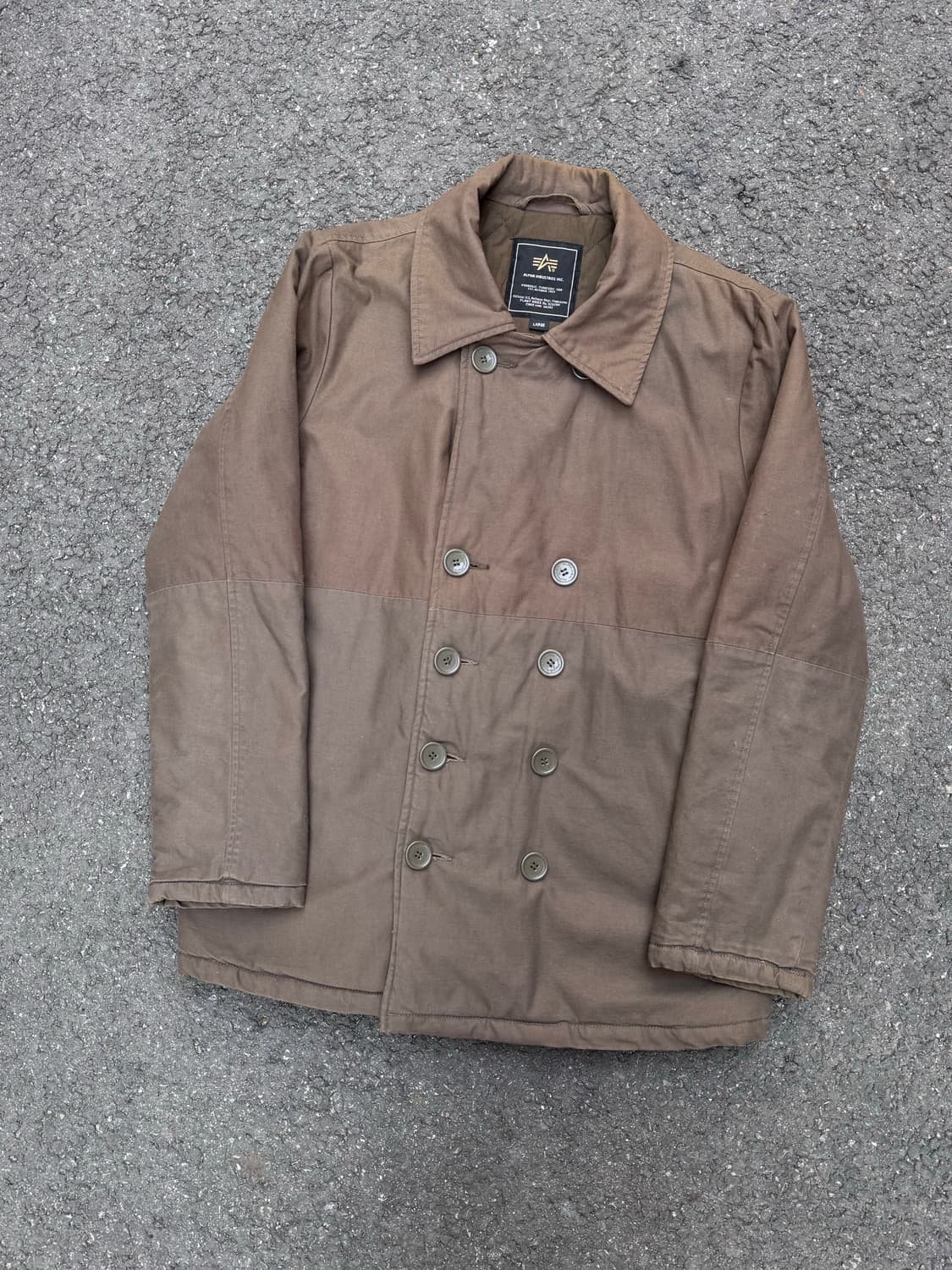 알파인더스트리 이스턴 컬러블럭 피코트 자켓  상품이미지1