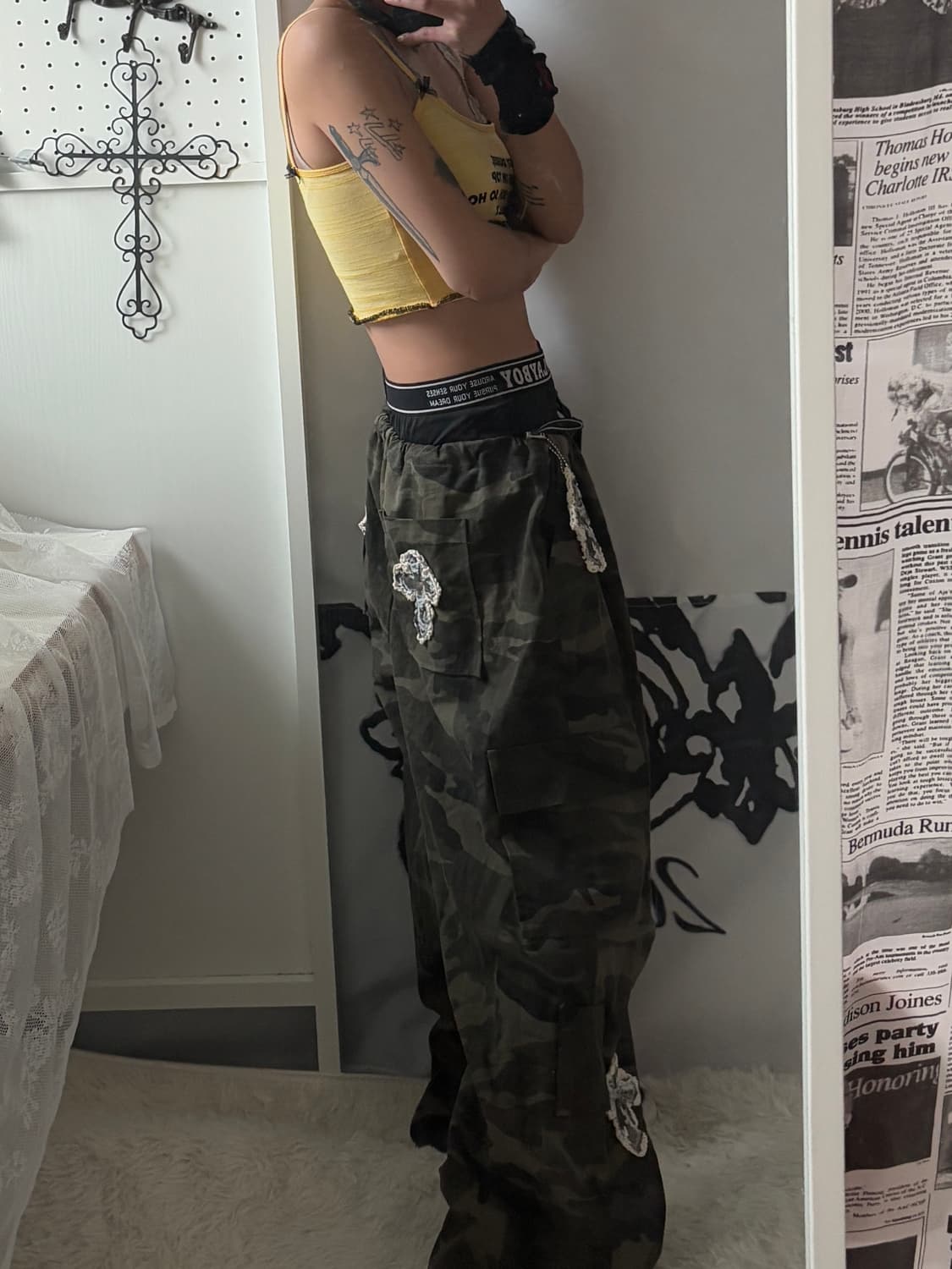 hurtmade military camo cross loose fit p 상품이미지3