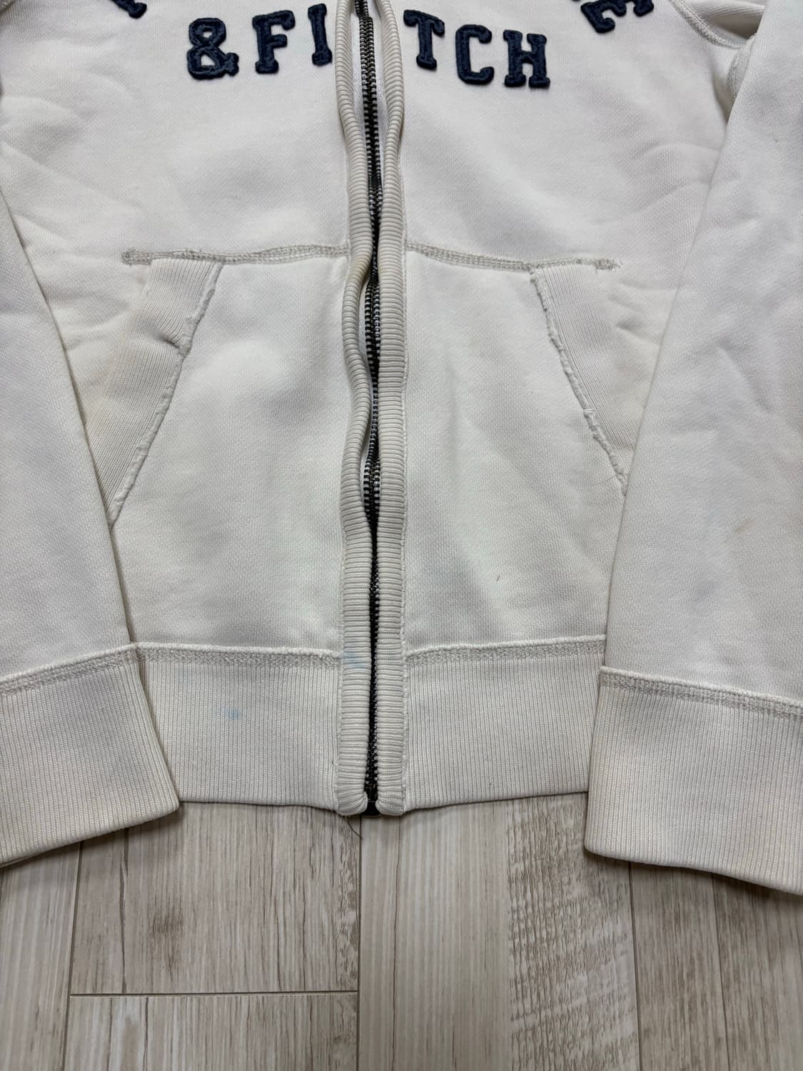 아베크롬비 후드집업 화이트 xl 상품이미지2