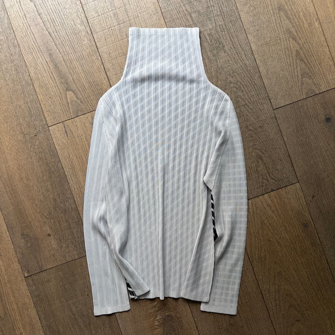 2way Diagonal Printing Pleats Blouse 상품이미지7