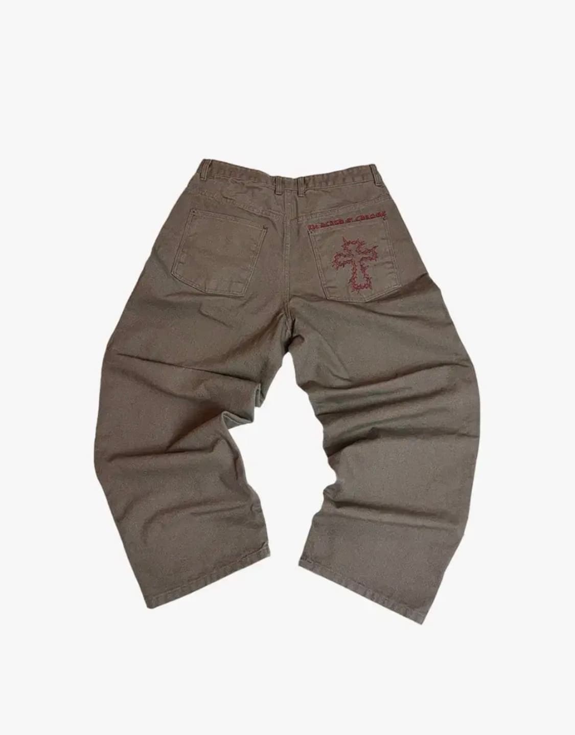 [2] 아오이로 더 데스오브크롬 크라운 워크 팬츠 워시드 브라운 레드 상품이미지1