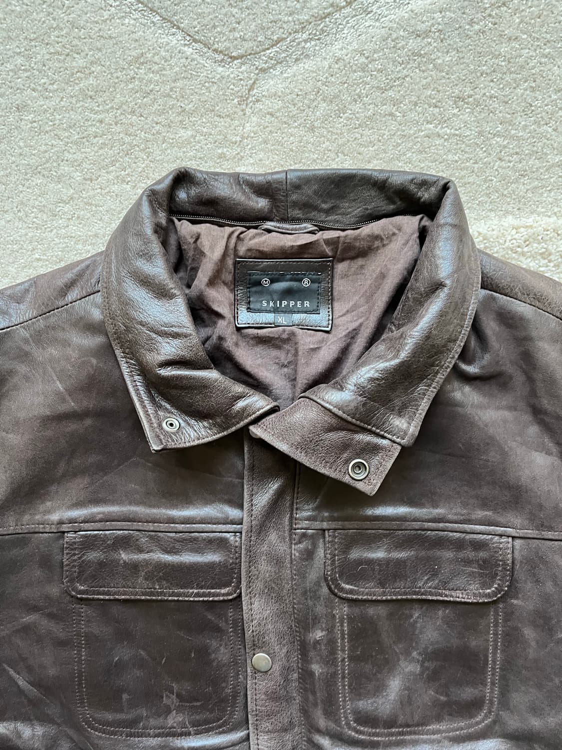 유러피안 100% 버팔로 레더 스포츠 자켓 (105) 상품이미지3