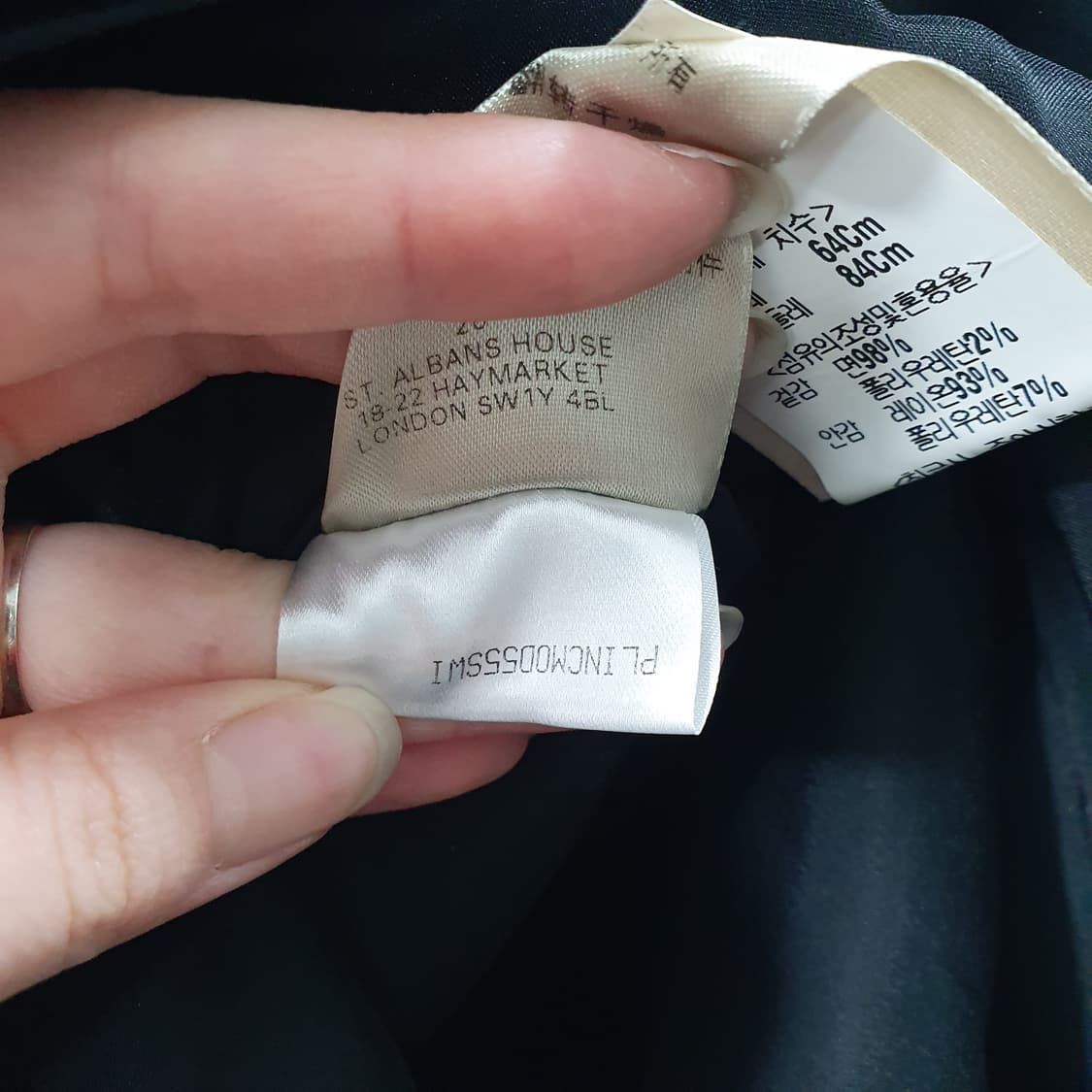 38 버버리 여성 정품 심플 단아한 미디 여름 원피스 블랙 상품이미지6