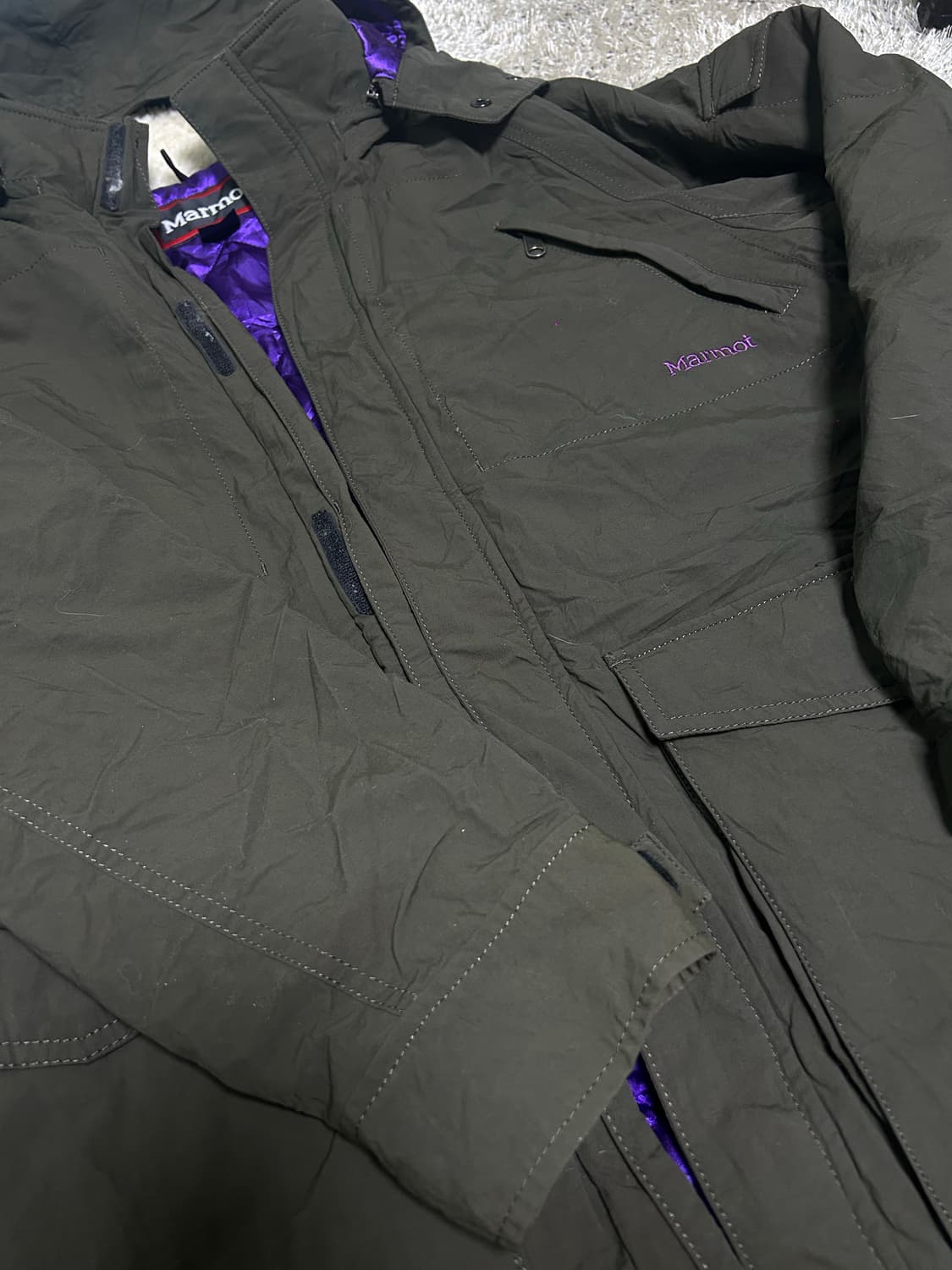 일본판 마무트 카키야상자켓 사이즈 105~110 상품이미지2