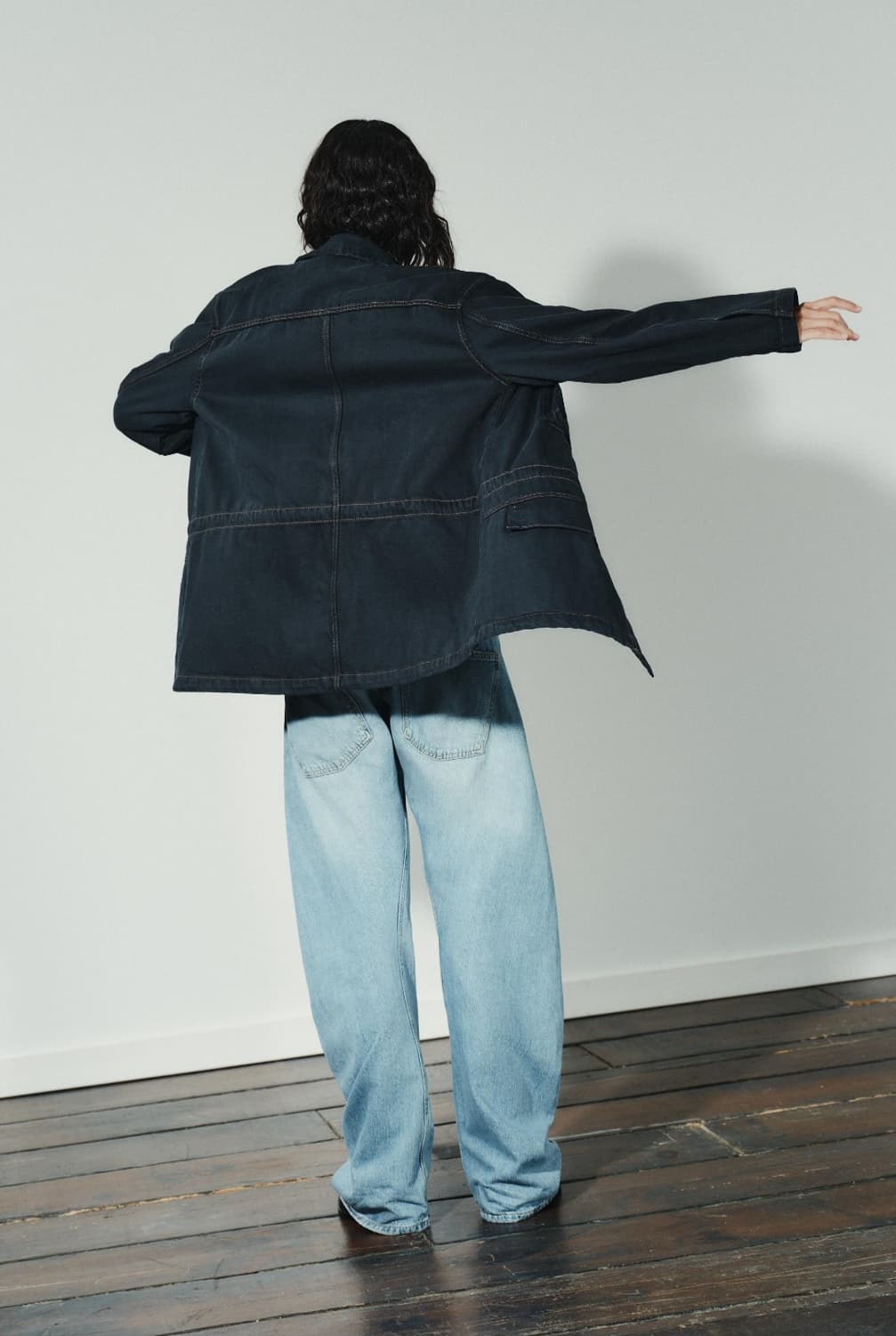 자라 스티치 포켓 재킷 블루 8727/270/407 상품이미지3