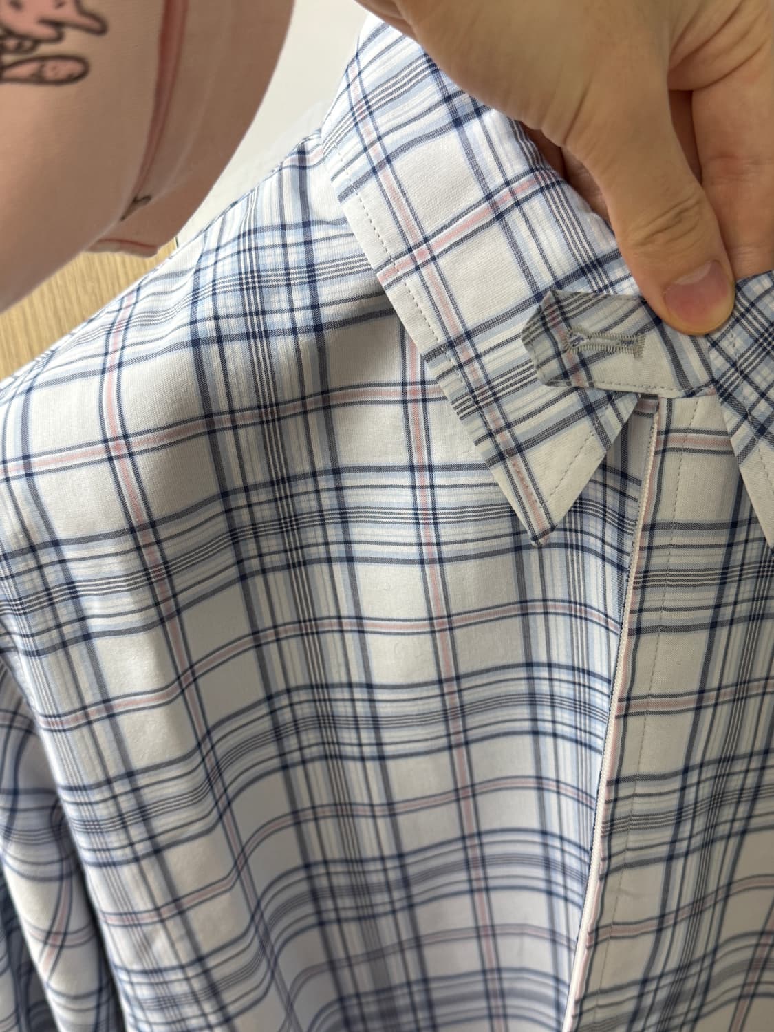 [2] 999휴머니티 체크 셔츠 자켓 셔켓 샘플 상품 상품이미지6